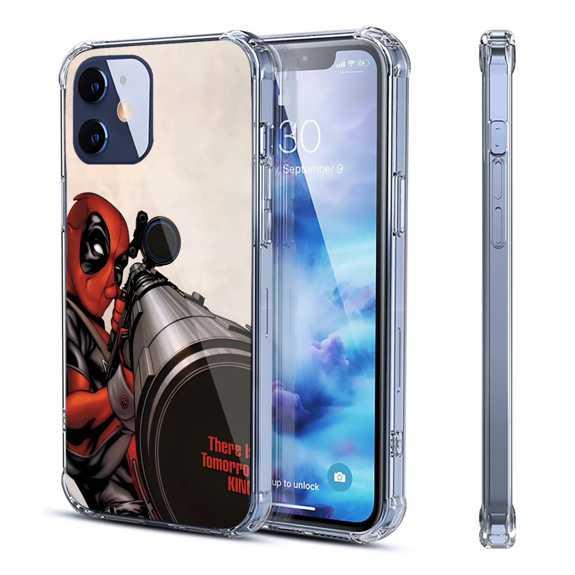 （画像用） Deadpool デッドプール 【iPhone 12シリーズ対応】透明スマホケース（クリアソフトケース）